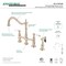 Kingston Brass KS1276PLBS Heritage Bridge Kitchen Faucet W/ Brass Sprayer, Nickel KS1276PLBS - alternate 2